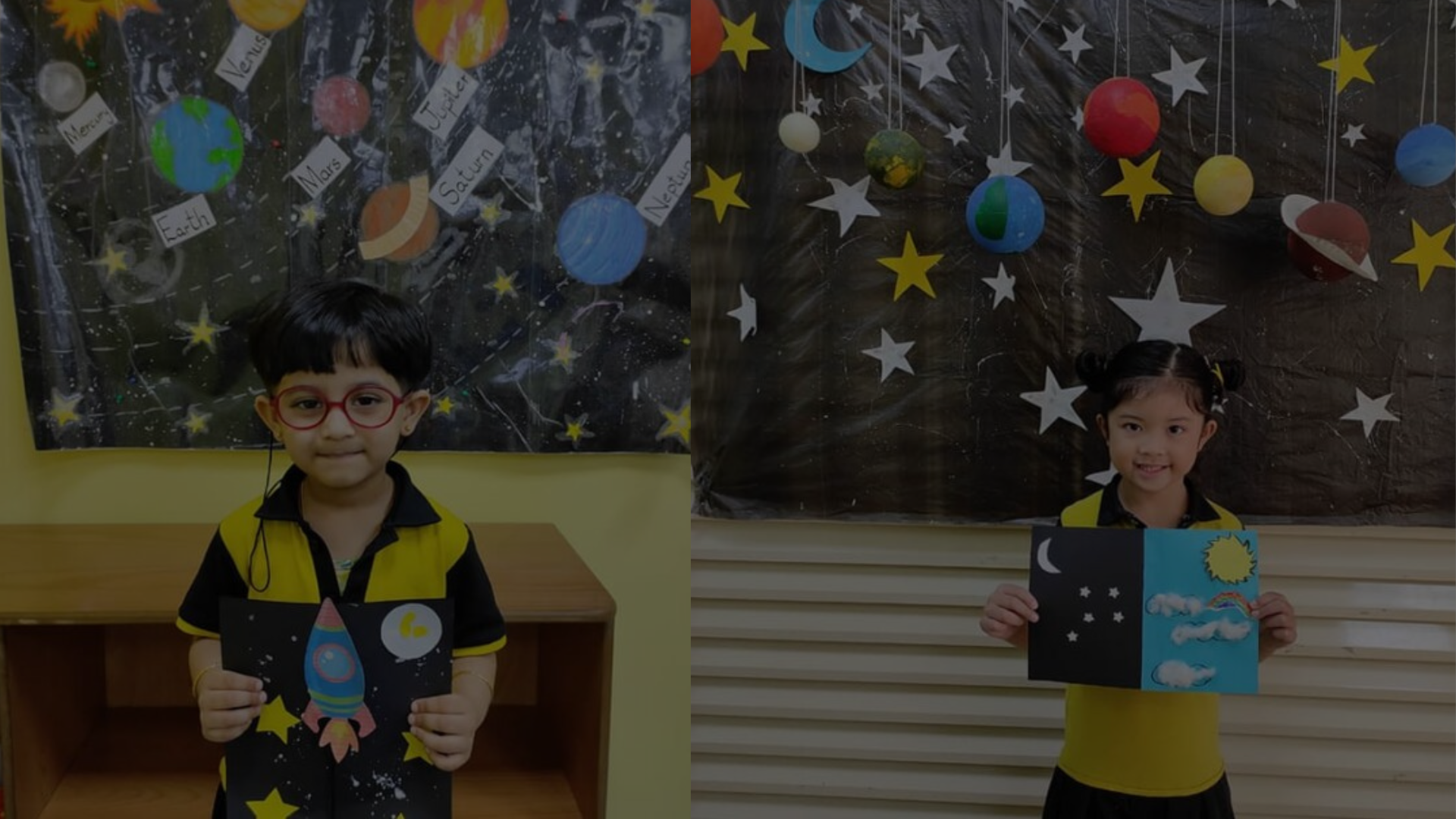 Child reading and learning